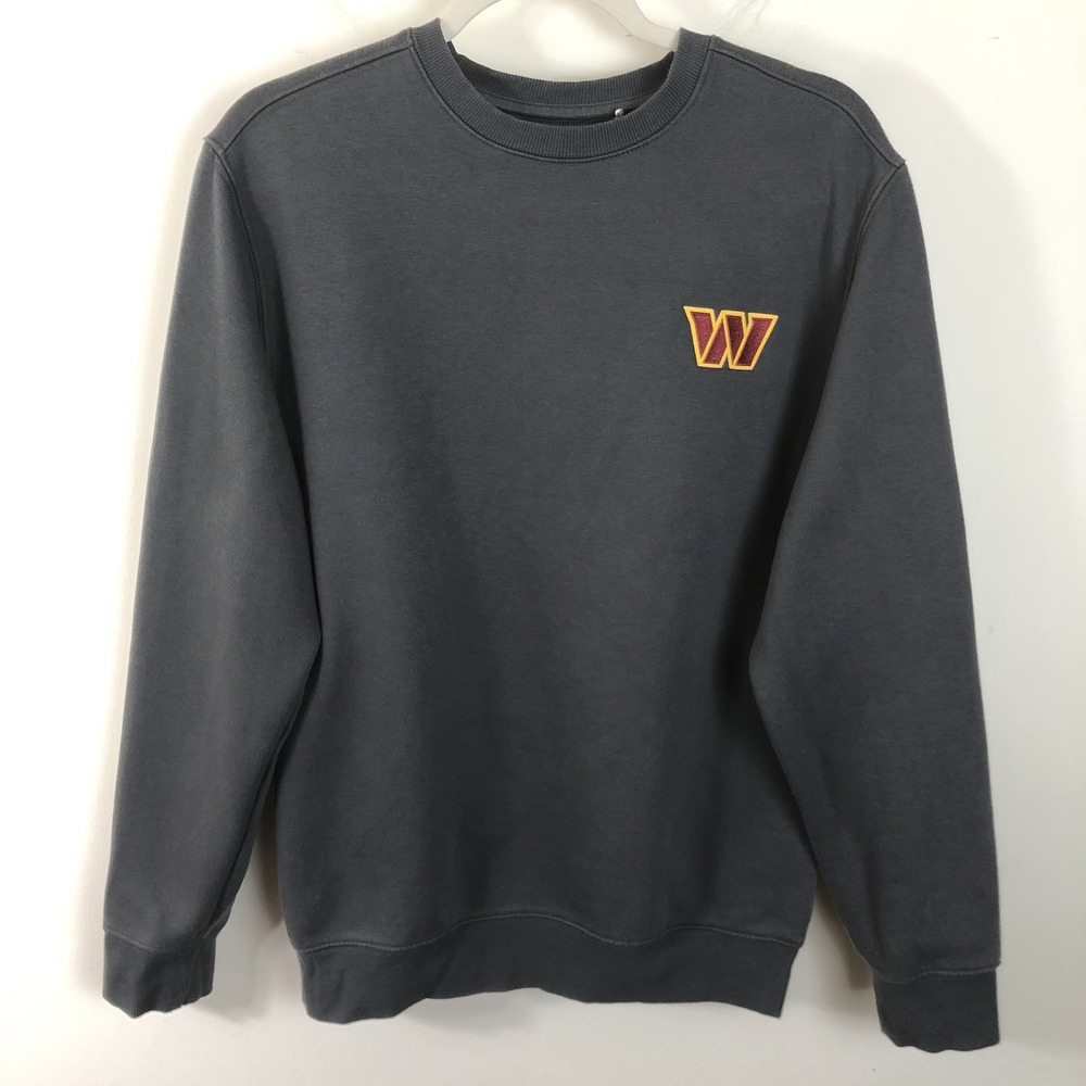 Antigua Washington Commanders Crewneck Sweatshirt Men's Sz S Gray NFL Football